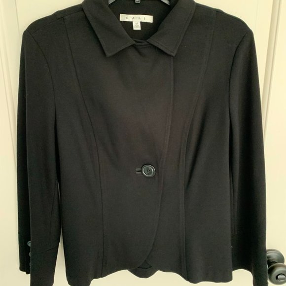 Cabi Blazer One Button Jacket Stretch Jersey Knit - Size M - Picture 6 of 8